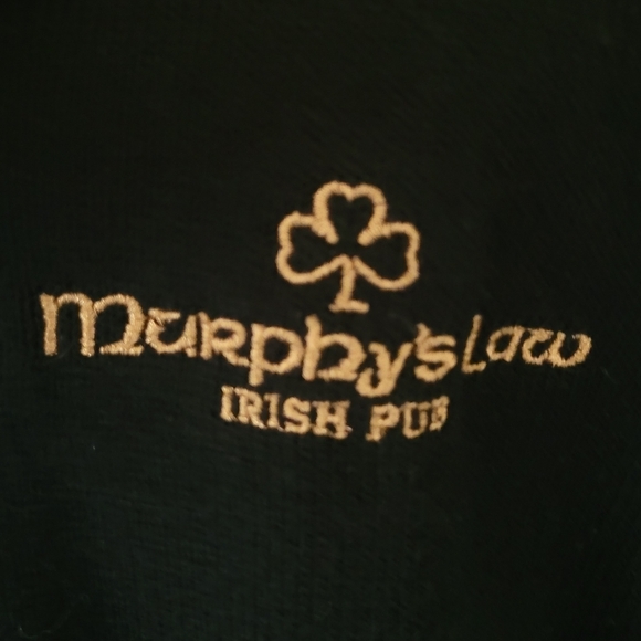 Vintage‎ Murphy's Law Irish Pub Black Cardigan - Picture 6 of 8